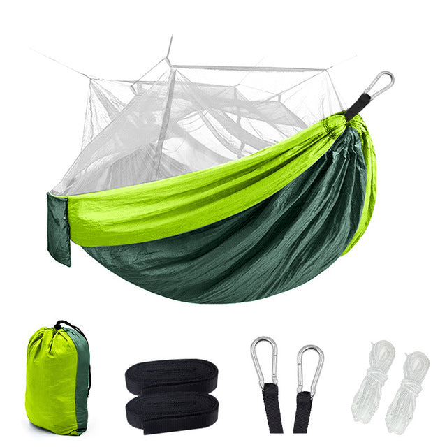 Parachute cloth Mosquito Net Hammock outdoors supplies 3.6m mosquito net pull rope