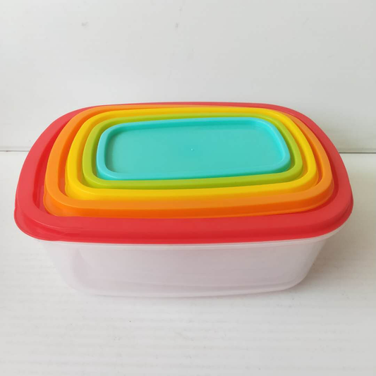 Seven-piece color plastic box