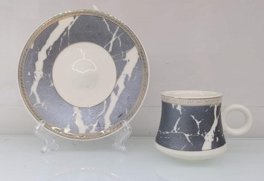 Multi Colors 100 ML Coffee cup 6 cup 6 dish