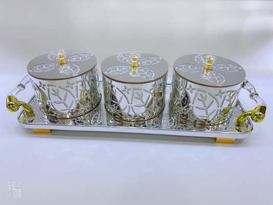 Plastic 3-piece set  candy storage tank