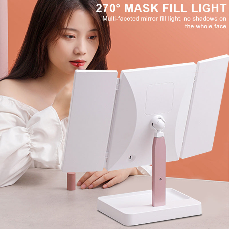 LED Light Folding Makeup Mirrors