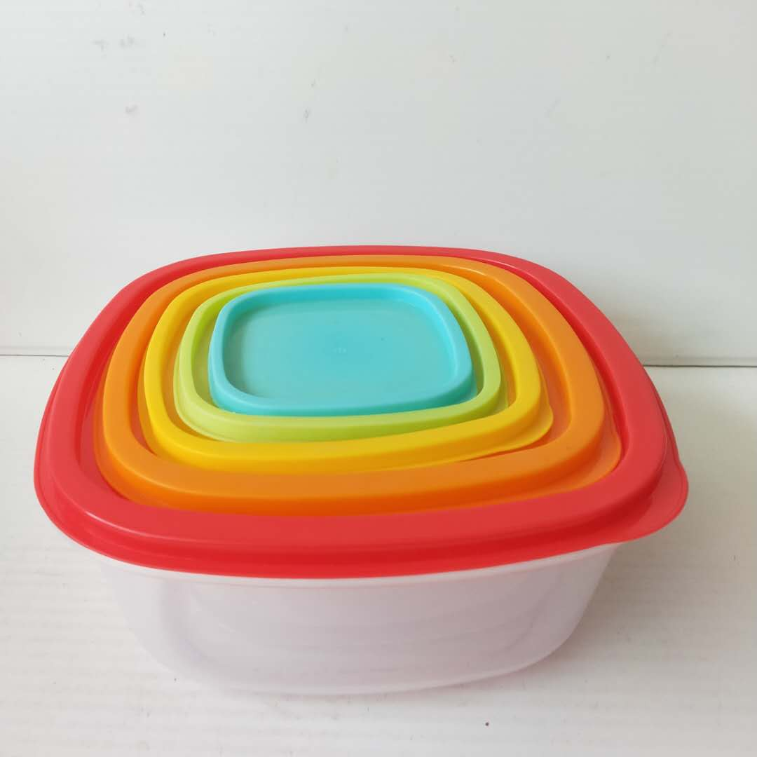 Seven-piece color plastic box