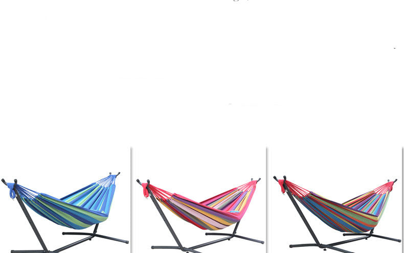 Indoor adult single double hammock support outdoor courtyard leisure hammock frame iron pipe hammock iron frame