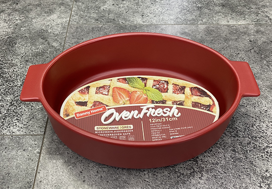 Oval Binaural Ceramic bakeware