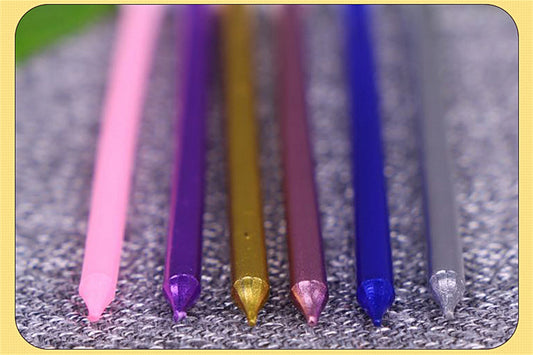 Long Rod gilded pencil Candle