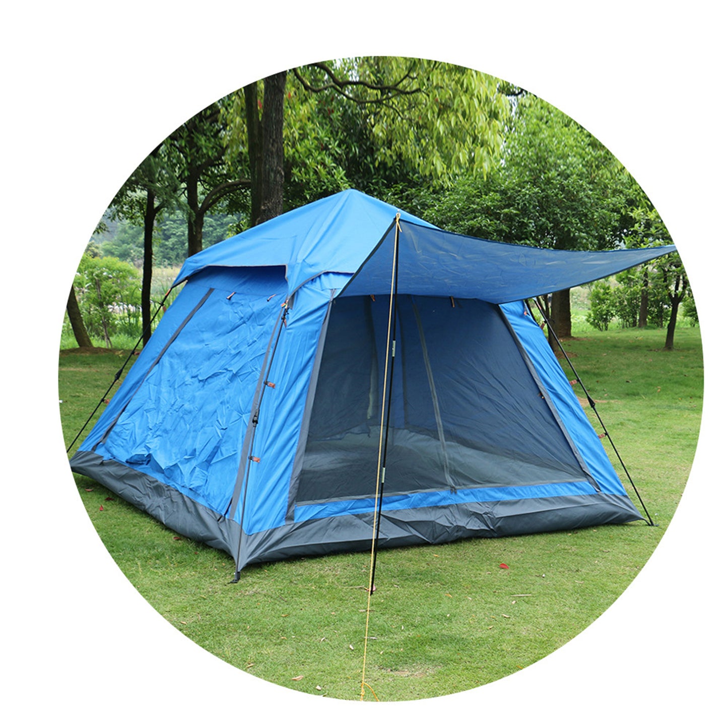 Single storey quick opening tent 3-4 people