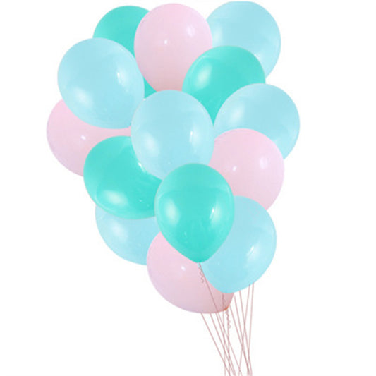 Latex balloon balloon set wedding decoration scene layout mixed color matching 12 inch 3.2 gram latex balloon