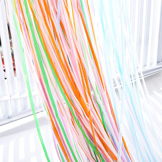 Rain silk curtain