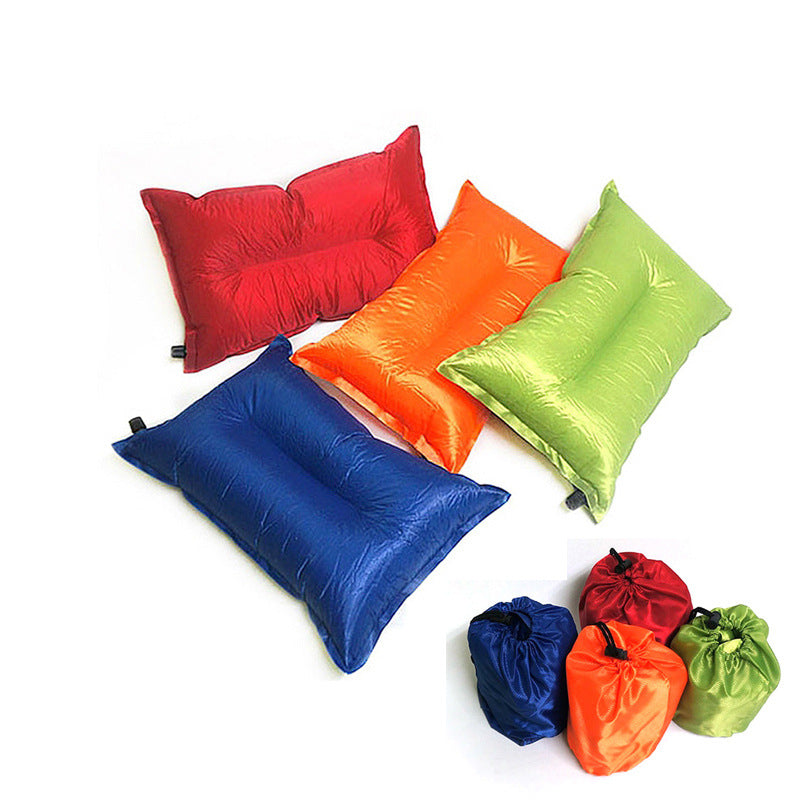 Outdoor camping automatic inflatable pillow tent pillow PVC leisure pillow car pillow portable travel pillow nap pillow