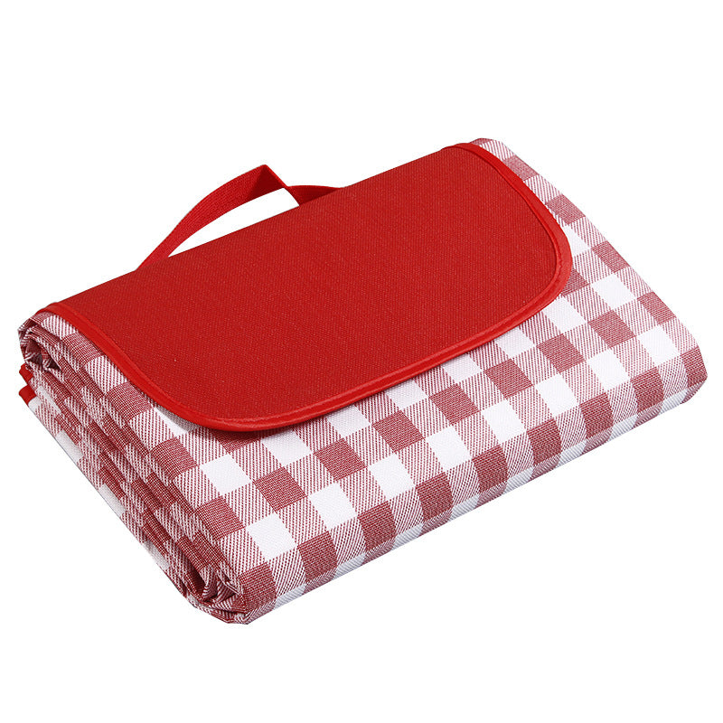 Picnic mat damp proof mat beach tent mat outdoor lattice portable folding Oxford cloth picnic mat