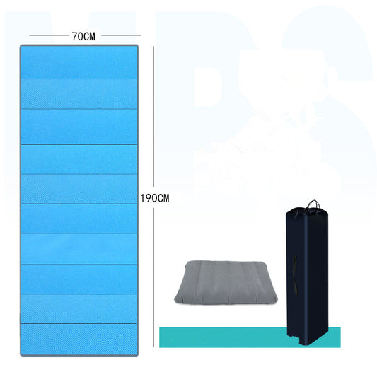 Outdoor folding moisture-proof mat, office camping rest mat, floor mat + inflatable pillow, thickness 1cm, weight 0.5kg