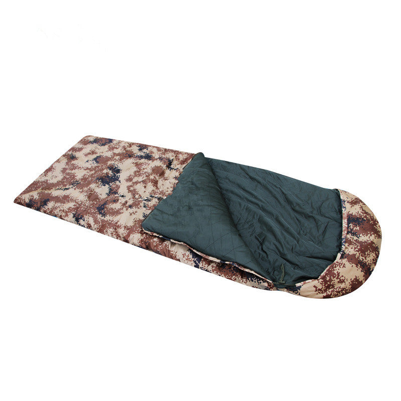 Thickened warm winter camouflage sleeping bag