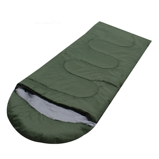 Military green sleeping bag adult spring and autumn warm individual camping outdoor supplies training sleeping bag