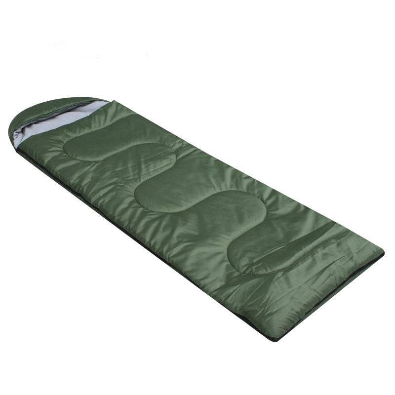 Military green sleeping bag adult spring and autumn warm individual camping outdoor supplies training sleeping bag