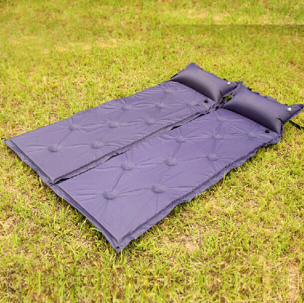 Outdoor single person automatic inflatable bed moisture-proof pad splicing inflatable pad camping supplies