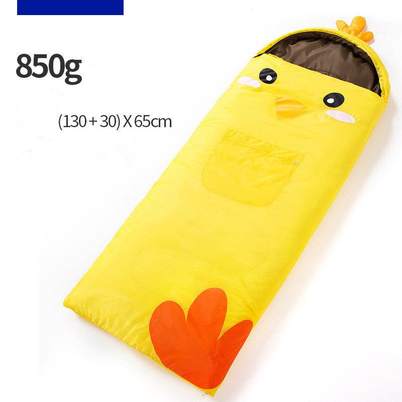 Outdoor camping children's sleeping bag summer camp lunch break dirt proof warm kick proof quilt for children under the age of 14