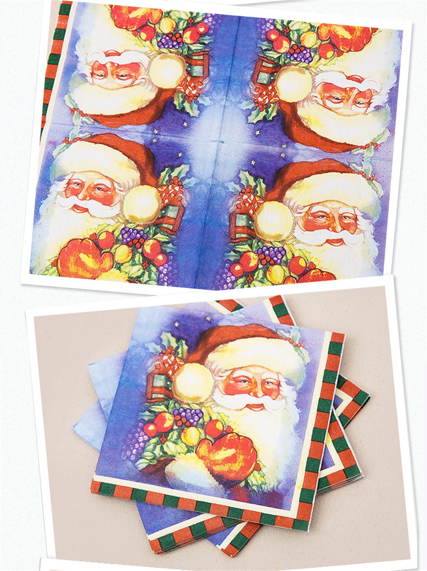 Santa Claus printed paper towels