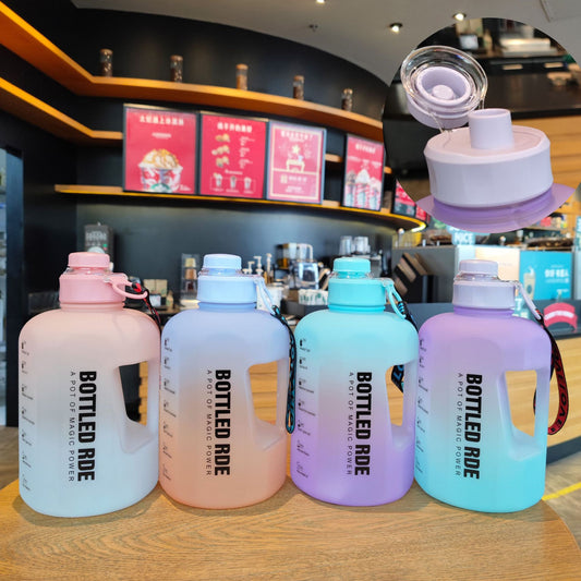 Gradient frosted water bottle