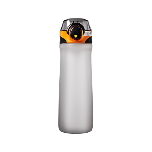 Sports outdoor elastic cover plastic cup with straw