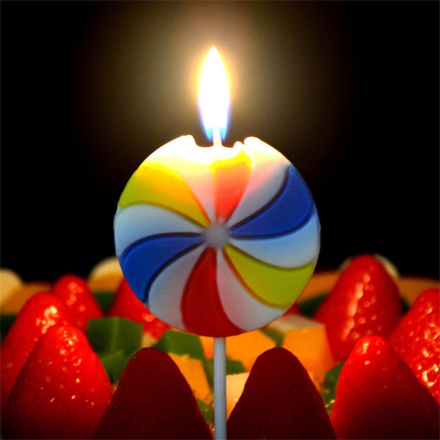 Three-pack lollipop candles