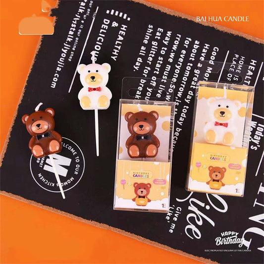 Little bear birthday candle