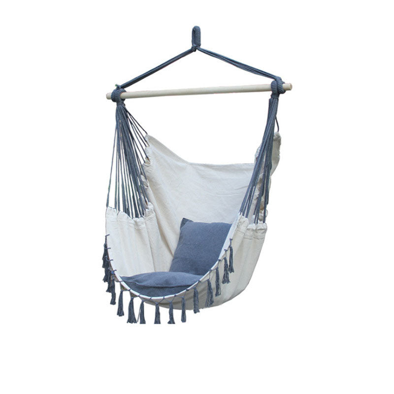 Outdoor hammock swing bedroom rocking chair tassel wind cloth hanging chair