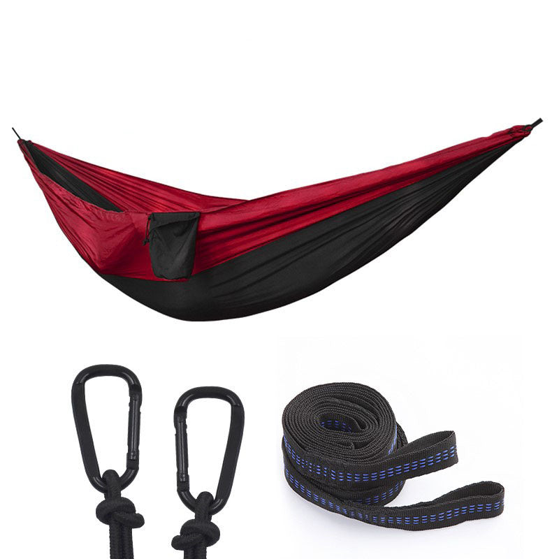 Outdoors single nylon hammock