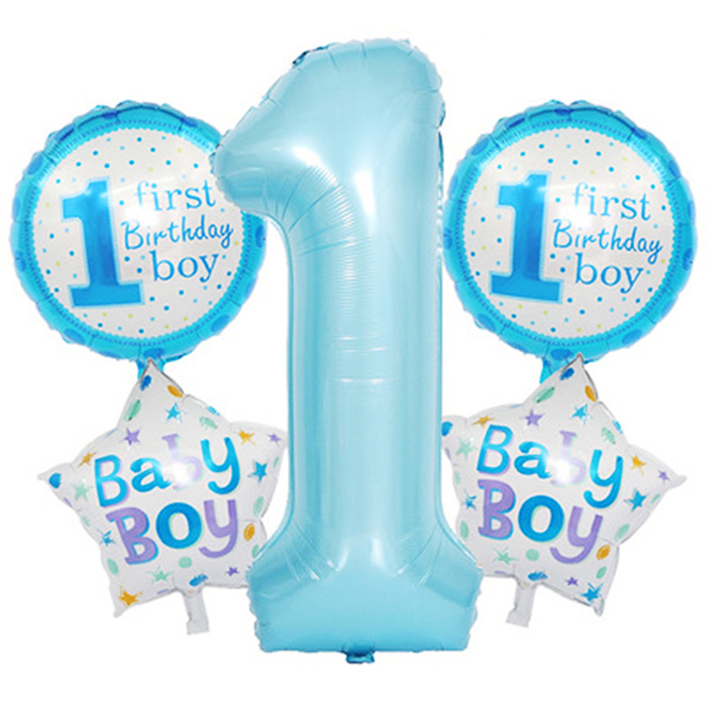 Pearlescent Digital 1+18 inch 1 years old balloon 4 A combination package