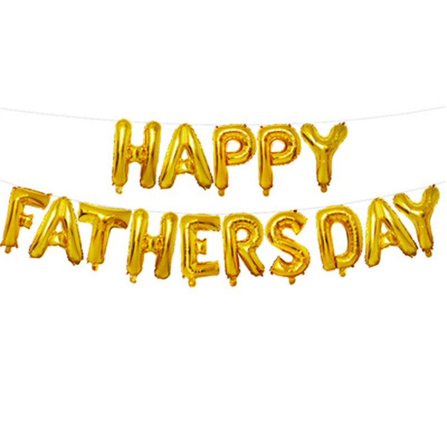 Father's Day decorative balloon 1 6 inch happyfathersday bright gold letter balloon custom balloon