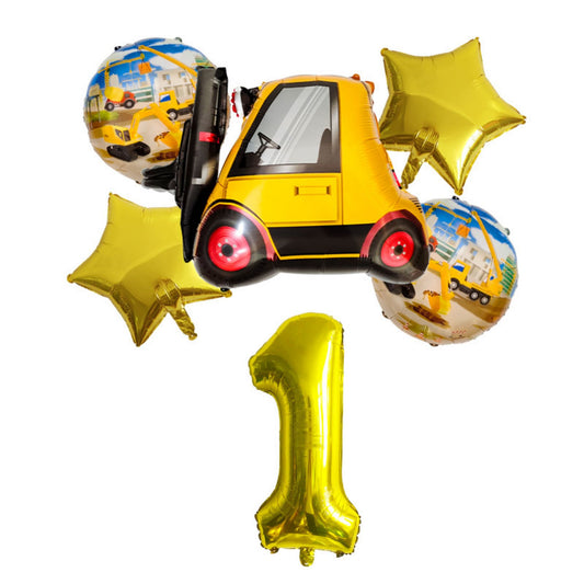 Forklift aluminum film digital balloon bundle combination set