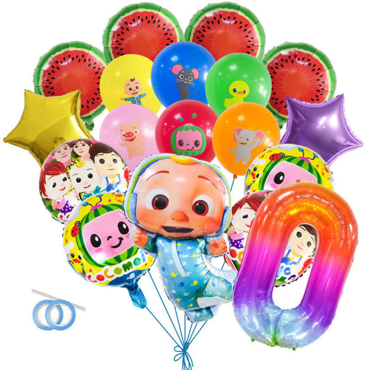 Watermelon baby aluminum film balloon set