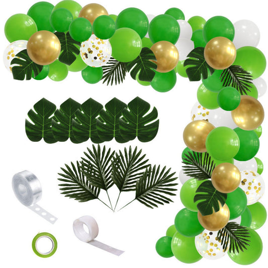 Jungle balloon chain leaf decoration Balloon Set