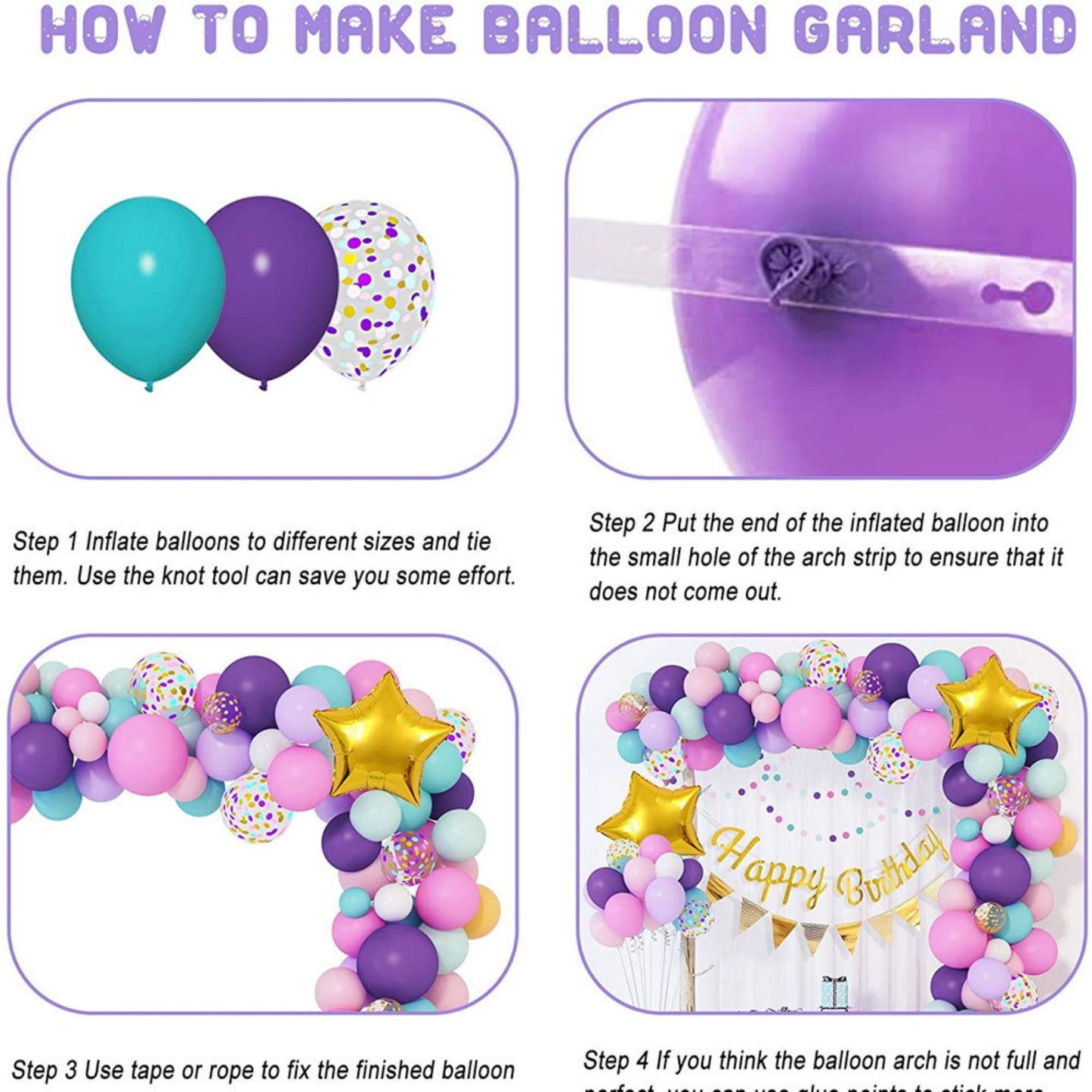 Star Birthday Balloon package