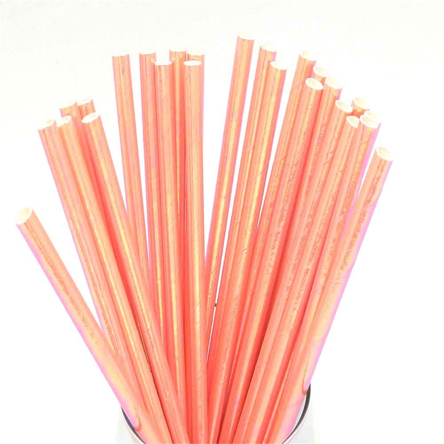 Hot stamping paper straw
