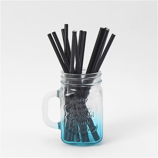 Solid color paper straw