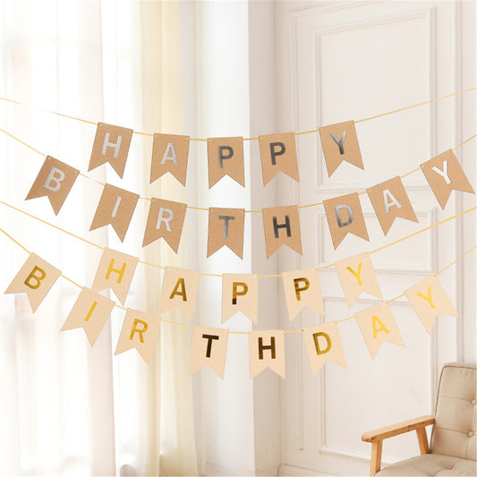 HAPPY BIRTHDAY Banner flag