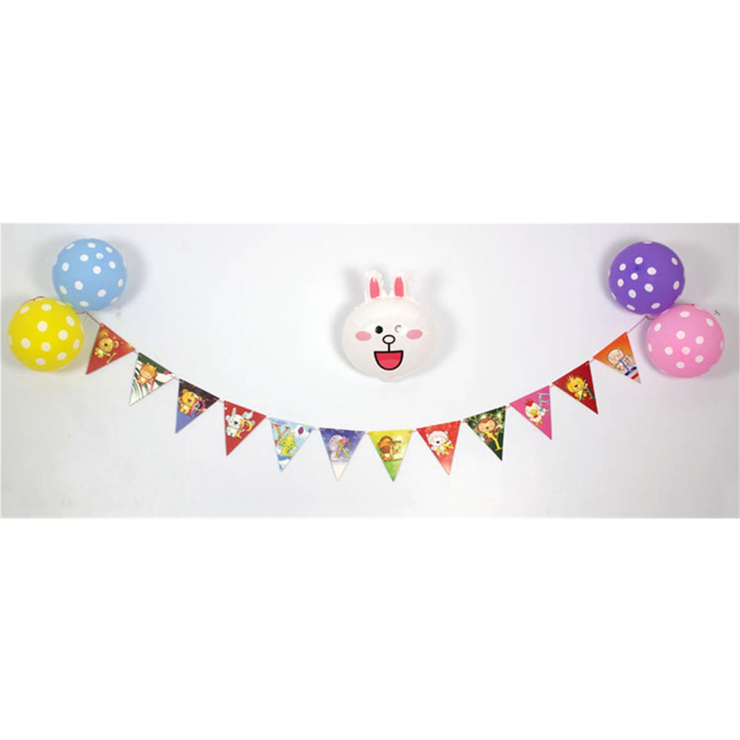 Party decoration Triangle pull flag