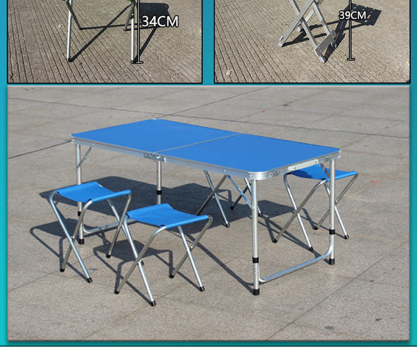 Folding table+4 chairs