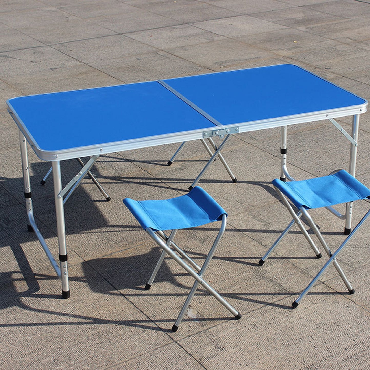 Folding table+4 Aluminum chairs