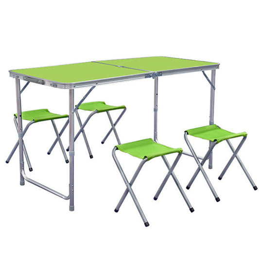 Folding table+4 Aluminum chairs
