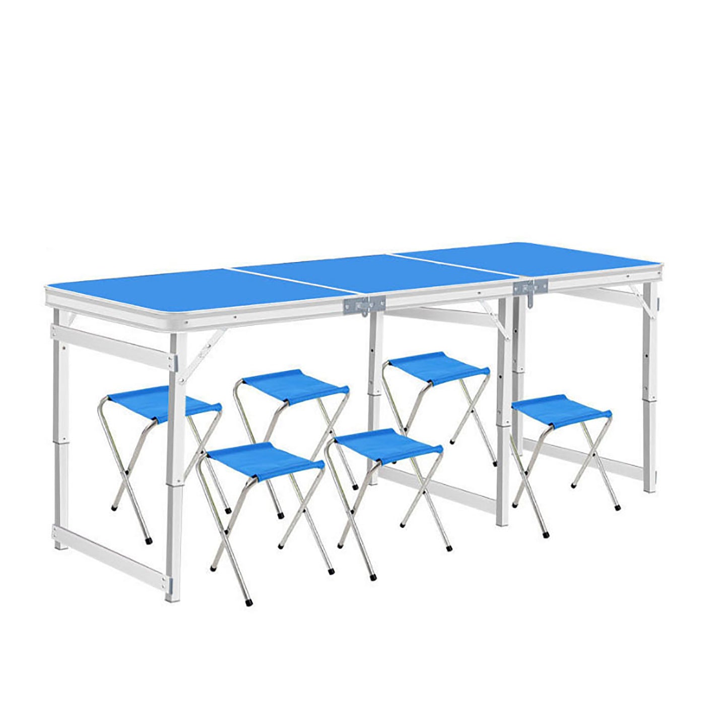 Folding table+6 Aluminum chairs
