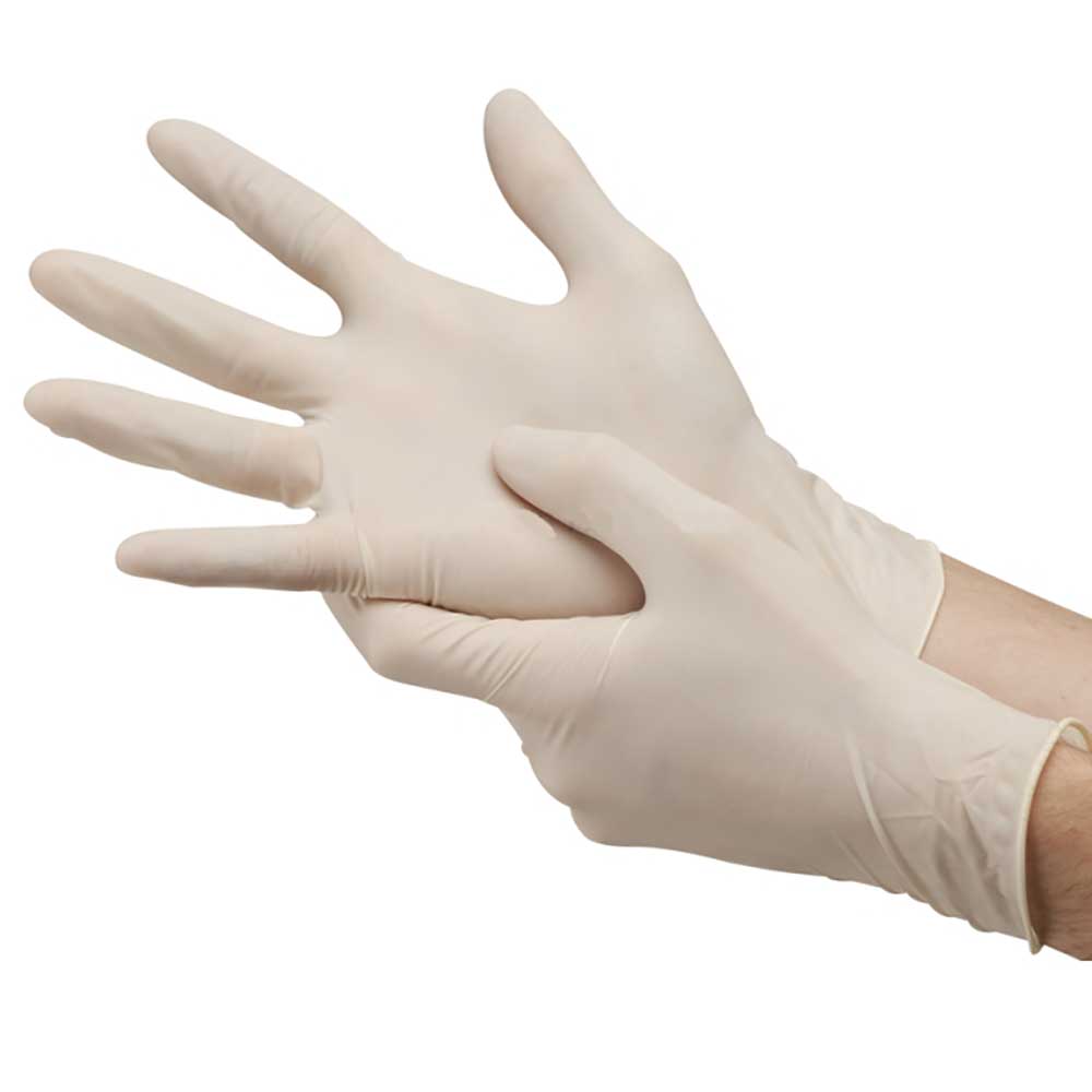 Gloves Disposable Latex Gloves 100 pcs  -  One Box