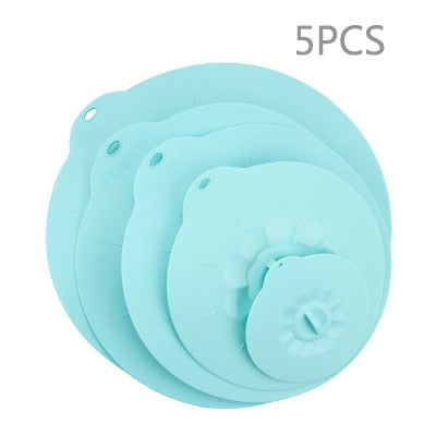 Silicone lid Spill Stopper Cover For Pot Pan