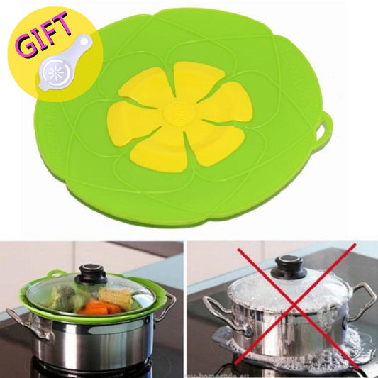 Silicone lid Spill Stopper Cover For Pot Pan
