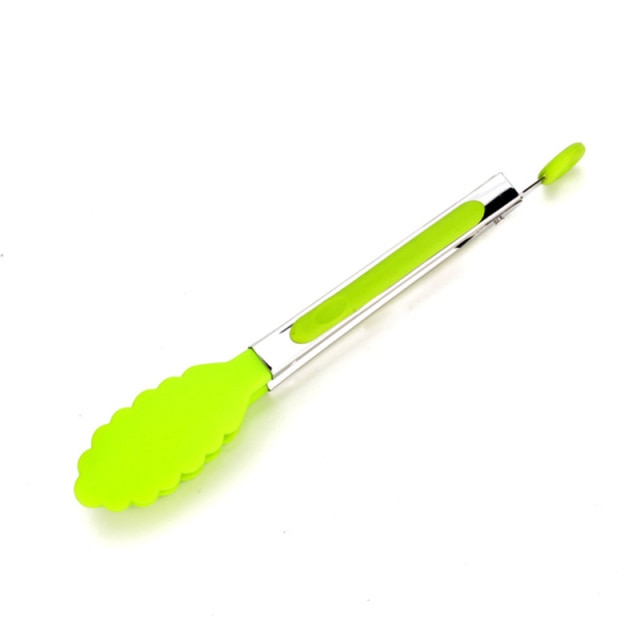 Stainless steel Silicone Kitchen Tongs BBQ Clip Salad Bread Cooking Food Serving Tongs Restaurant Food Folder Kitchen Tools